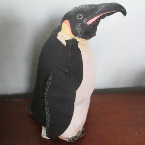 Vintage Stuffed Cloth Penguin doll by Applause Determined Productions 1992